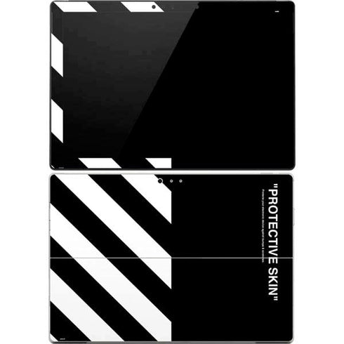 Black and White Stripes Surface Pro 4 Skin